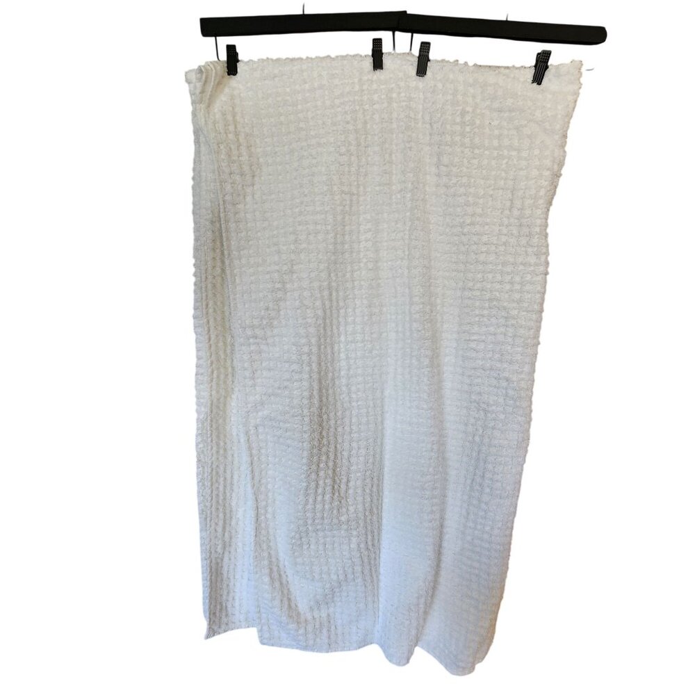White Chenille Waffle Weave Cotton Bedspread By Smith & Johnson Dry Goods